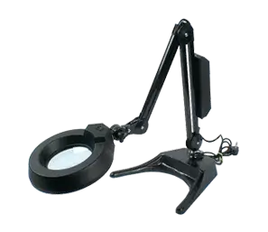 ESD Safe Flexible Arm Illuminated Magnifier Semi-deluxe Model ESD Safe Flexible Arm Illuminated Magnifier Semi-deluxe Model