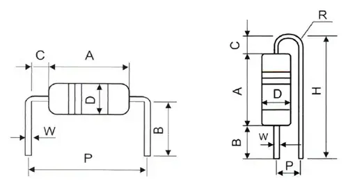 MANUAL FORMING FOR TAPED AXIALS HORIZONTAL-VERTICAL